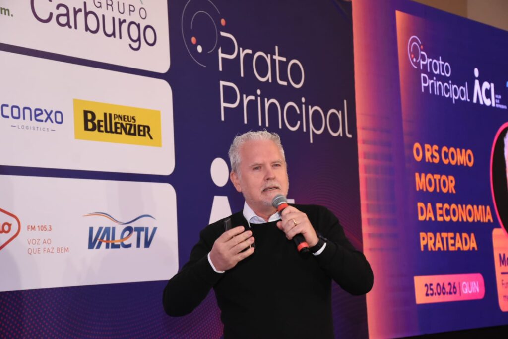 Durante a palestra, foram apresentados dados que mostram como a população 60+ já influencia o consumo, o varejo e as estratégias de comunicação no Rio Grande do Sul. Foto: Divulgação