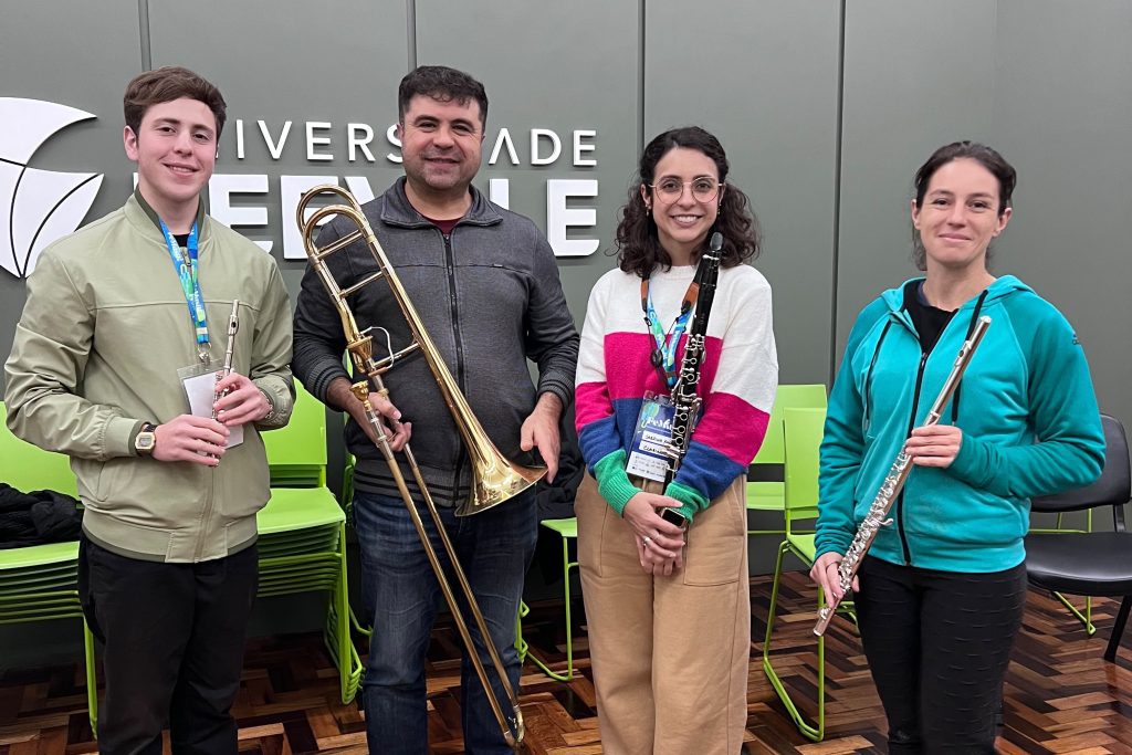 FeMusiK reúne músicos de Campo Bom em um dos maiores festivais de música erudita do país Representantes de Campo Bom participam de oito dias de atividades do FeMusiK ao lado de músicos e estudantes. Foto: Divulgação/Reprodução Prefeitura de Campo Bom