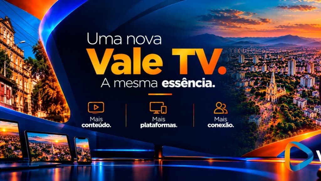 Nova identidade da Vale TV amplia presença e organiza conteúdos em 7 pilares Nova identidade da Vale TV integra televisão, plataformas digitais e diferentes formatos de conteúdo