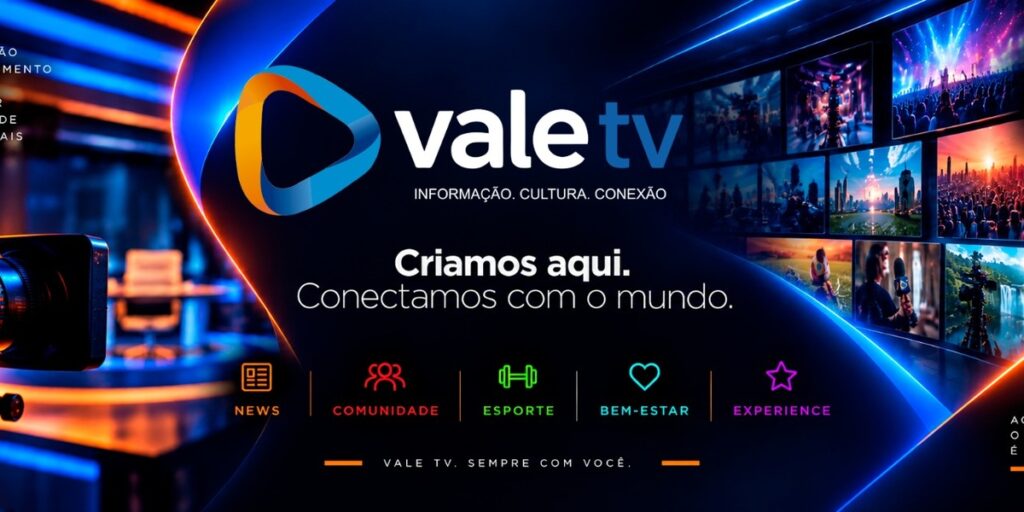 Nova identidade da Vale TV amplia presença e organiza conteúdos em 7 pilares 2 Atuação multiplataforma da Vale TV