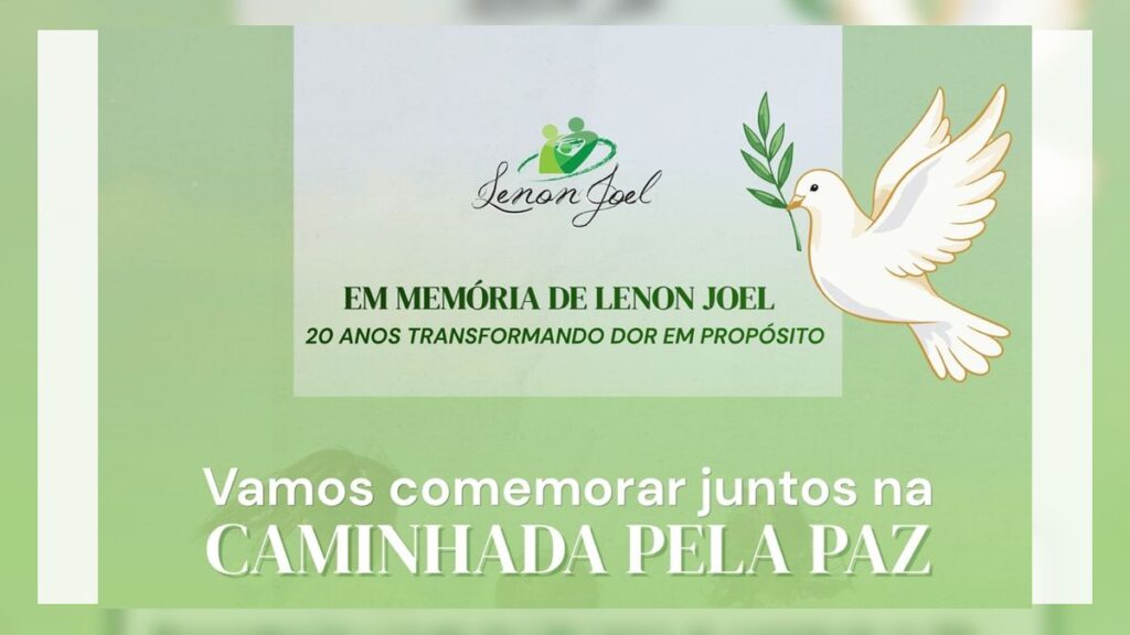 20 anos depois, São Leopoldo volta às ruas em caminhada pela paz em memória de Lenon Joel Caminhada pela Paz em memória de Lenon Joel, em São Leopoldo