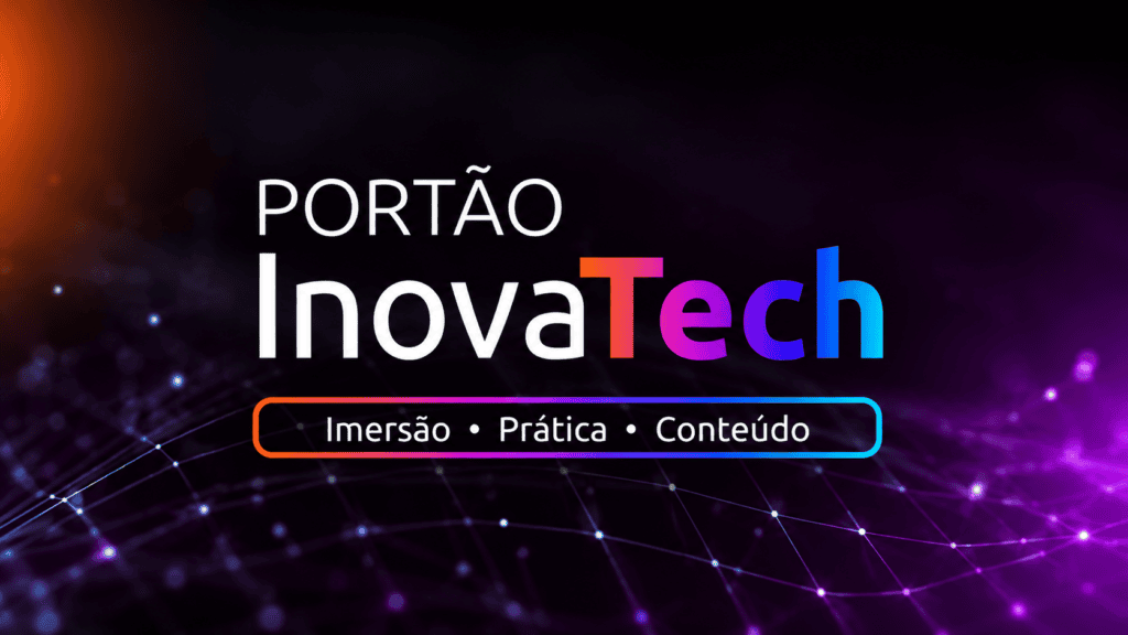 Portão terá evento gratuito com robótica, inteligência artificial e experiências imersivas Banner horizontal do Portao InovaTech