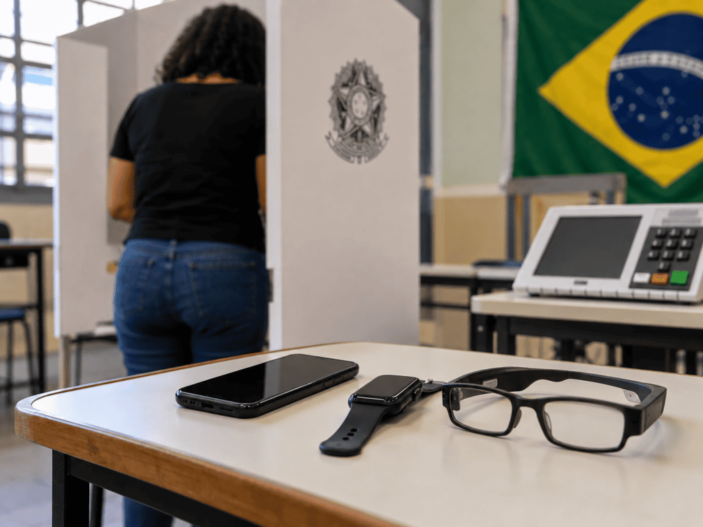 Celular na cabine de votação: veja o que é proibido Imagem do ChatGPT 3 de out. de 2026 08 57 24 1